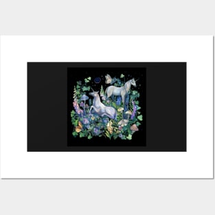 Unicorn Magical Garden Posters and Art